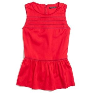 Madewell Silk Peplum Veranda Top